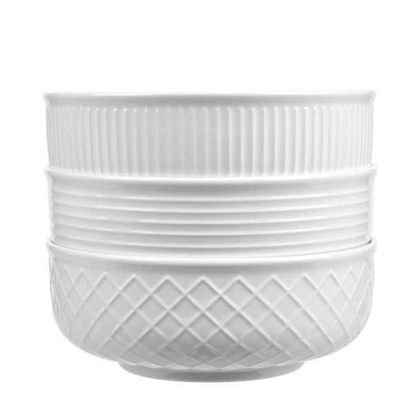 Trudeau Lila Porcelain Serving Bowl 3-Piece Set