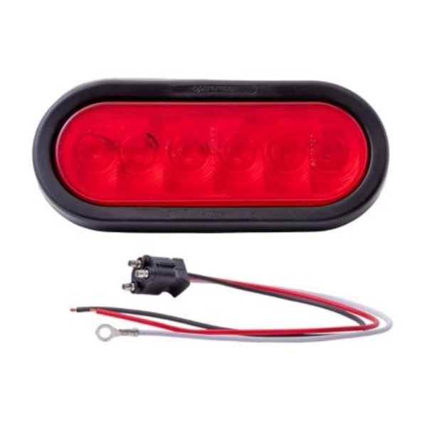 Carry-On Trailer LED 6 in. Red Grommet Mount Tail Light Kit, CO-STL12RK
