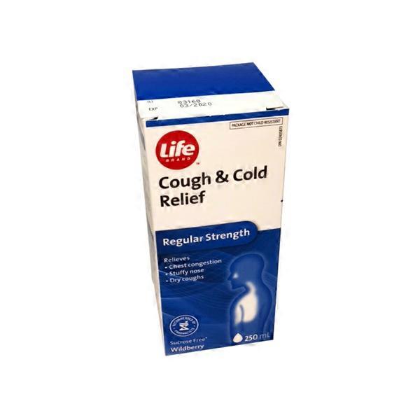 Life Brand DM Decongestant Expectorant Cough Syrup (250 ml) Instacart