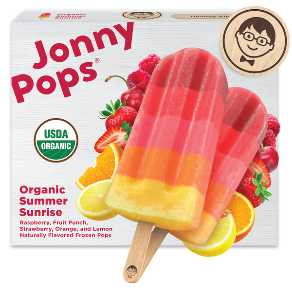 JonnyPops Organic Summer Sunrise Frozen Pops