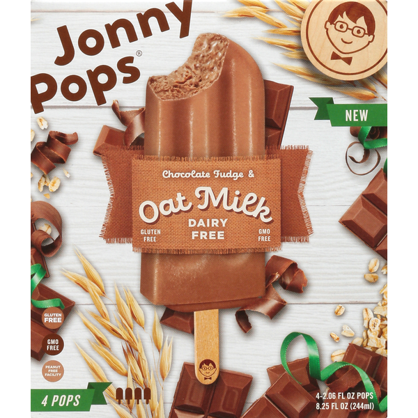 JonnyPops Pops, Chocolate Fudge & Oatmilk, Dairy Free Same