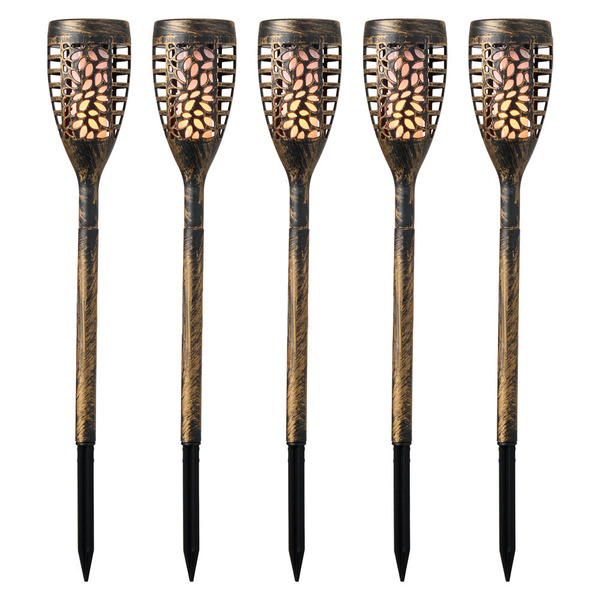 Belavi Bronze Solar Flame Effect Stakes - 5Pk Same-Day Delivery or