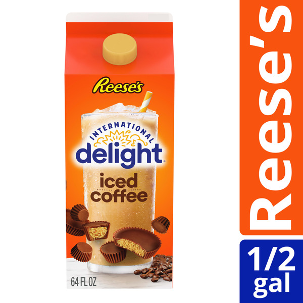 International Delight Iced Coffee, REESE’S, Ready to Pour Coffee Drinks Made with Real Milk and Cream, 64 FL OZ Carton