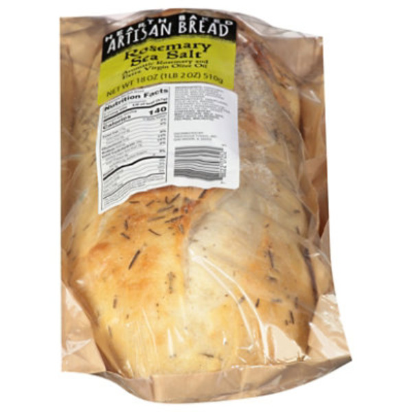 Treehouse Artisan Bread, Rosemary Sea Salt, Hearth Baked