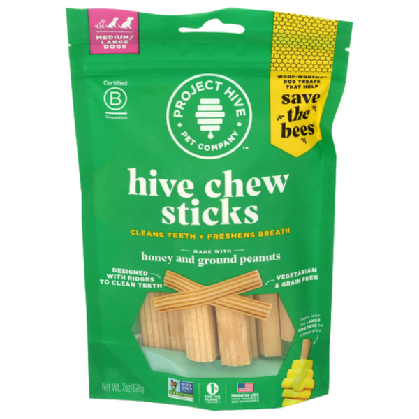 Project Hive Pet Company Hive Chew Sticks For Medium/Large Dogs