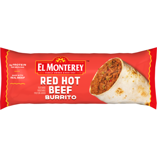 El Monterey Red Hot Beef Burrito, Single Serve