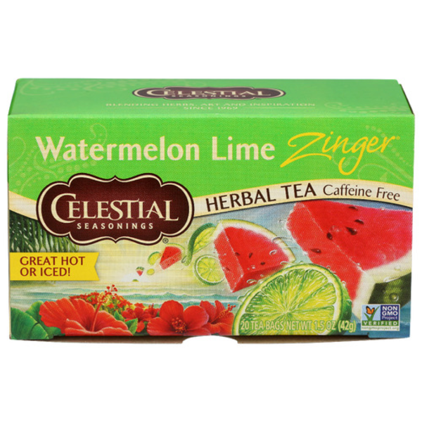 Celestial Seasonings Watermelon Lime Zinger Caffeine Free Herbal