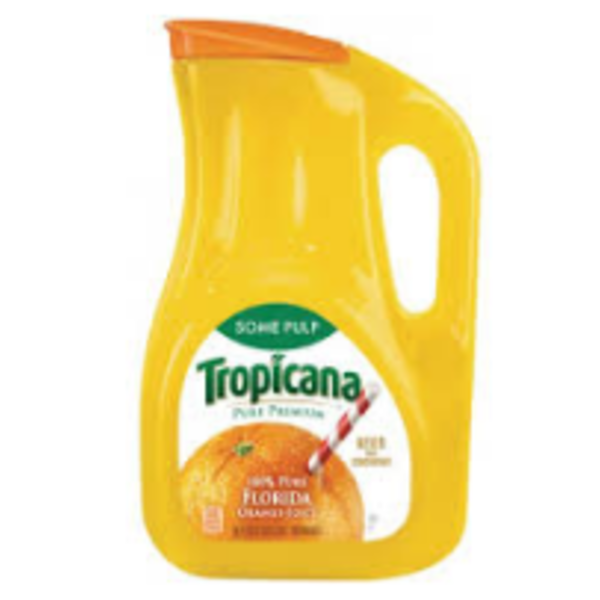 Tropicana - Homestyle Orange Juice with Some Pulp - 89 oz