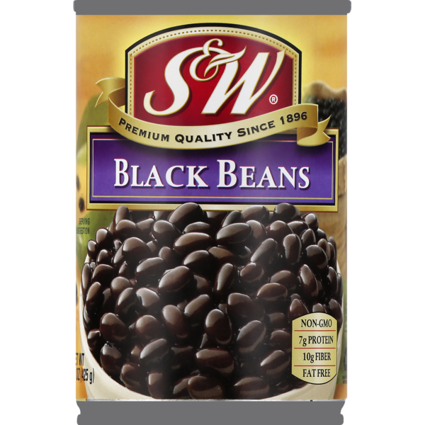 S&w Black Beans, Can (15 oz) from Walmart Instacart