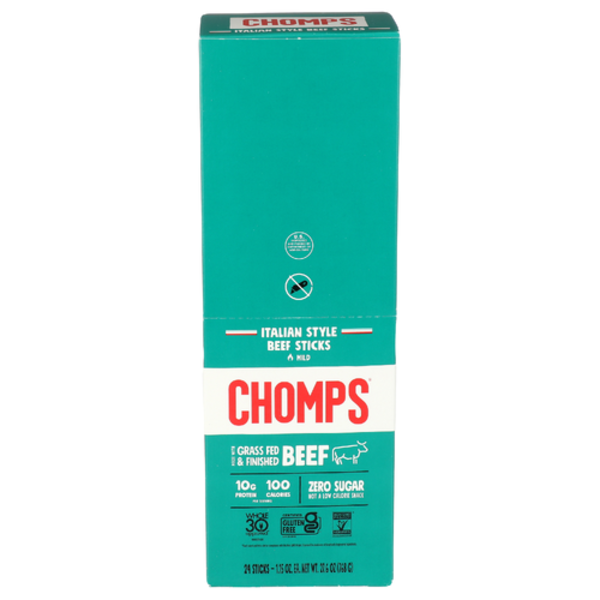 Chomps Italian Style Beef Stick 24 Pack Case