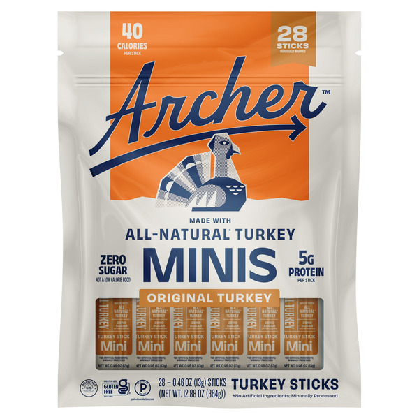 Country Archer Mini Turkey Sticks, 0.46 oz,  28-count