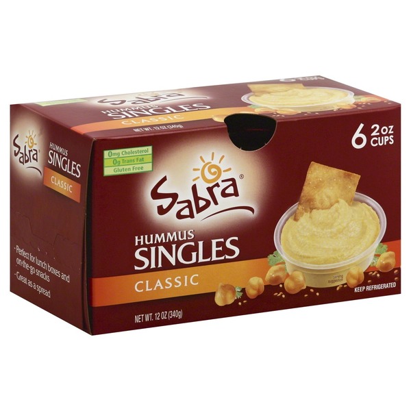 Sabra Hummus Singles Classic 6 CT from Smart & Final Instacart