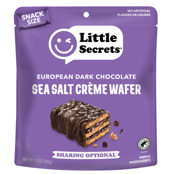Little Secrets Chocolates Dark Chocolate Mini Crispy Wafers with