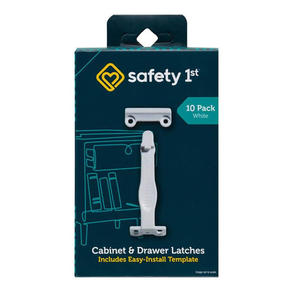 Safety 1st Spring Loaded Cabinet And Drawer Latches (10-pack)