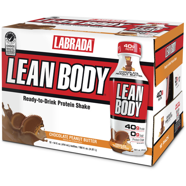 Lean Body Ready-to-Drink Protein Shakes, Chocolate Peanut Butter