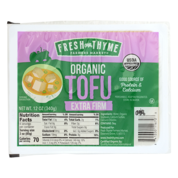 Fresh Thyme Market Organic Tofu - Extra Firm Same-Day Delivery or