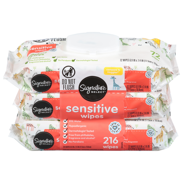 Signature SELECT Wipes, Sensitive