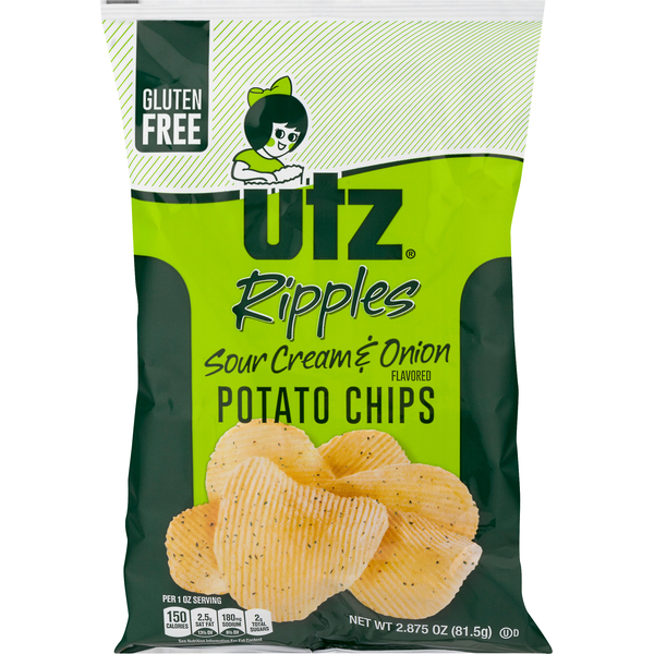 Utz Sour Cream & Onion Potato Chips (2.875 oz) Instacart