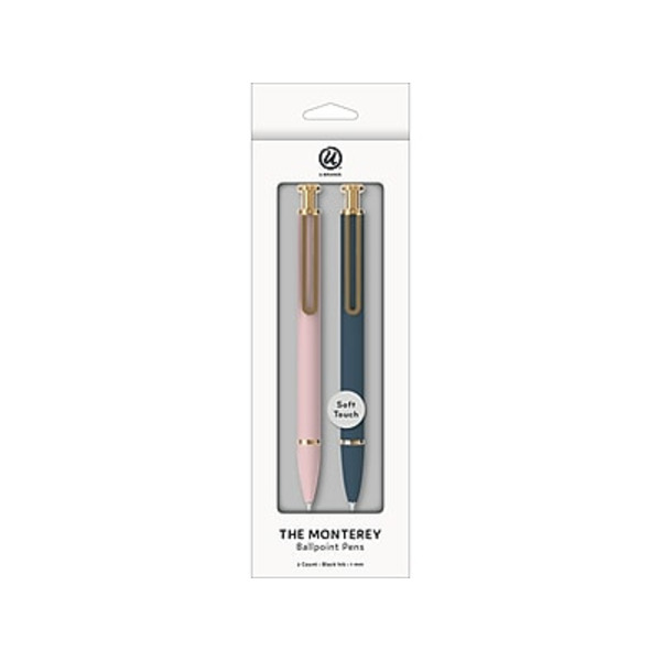 U Brands 2-Pack The Monterey Retractable Ballpoint Pens - Black Ink