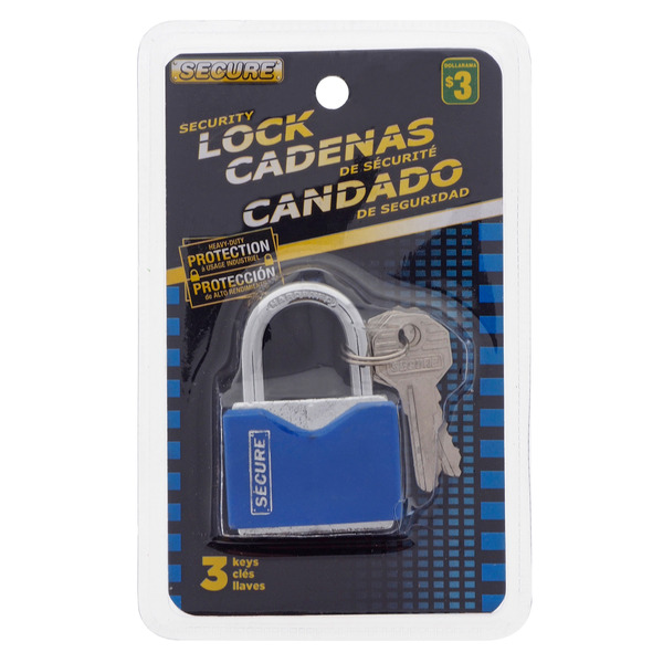 Secure High Security Lock With 3 Keys Same-Day Delivery | Dollarama