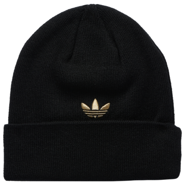 adidas Off-Set Trefoil Beanie, One Size - Black/Gold Metallic