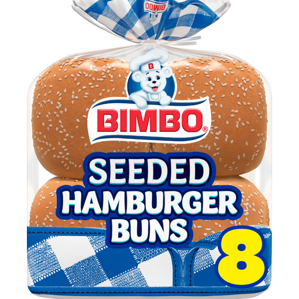 Bimbo  Bimbollos, 8 ct, Sesame Seeds, Hamburger Buns, Hamburger Buns, 21 oz