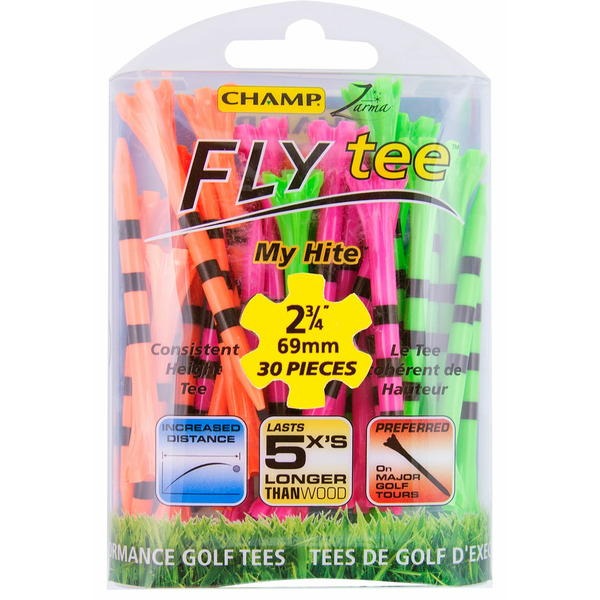 Champ's 2.75" Neon Zarma Flytee My Hite Golf Tees