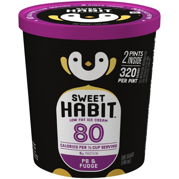 Sweet Habit PB & Fudge Low Fat Ice Cream (2 pt) Instacart
