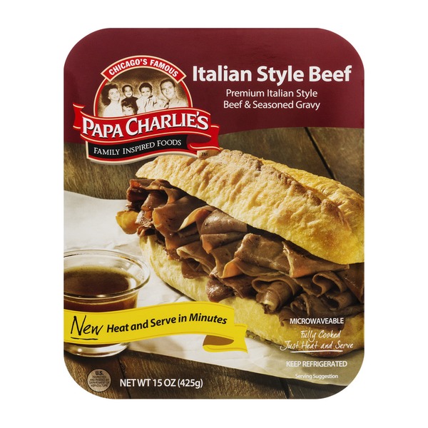 Papa Charlie's Premium Italian Style Beef & Seasoned Gravy (15 oz