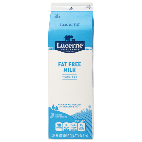 Lucerne Milk, Fat Free