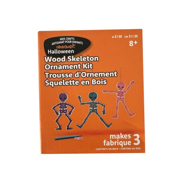 Creatology Halloween Wood Skeleton Ornament Kit