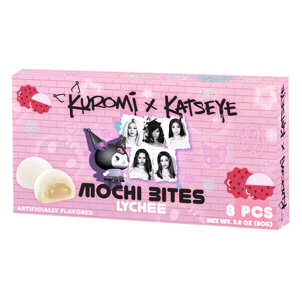 Sanrio Lychee Mochi Bites, Kuromi x KATSEYE
