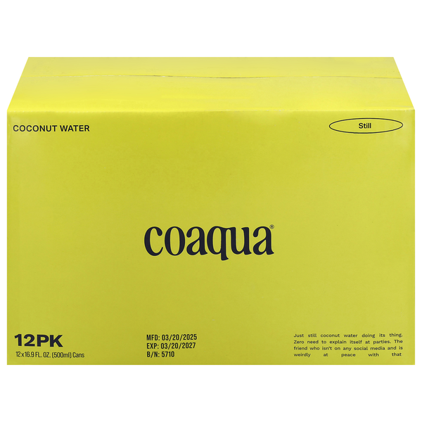 CoAqua Still Coconut Water