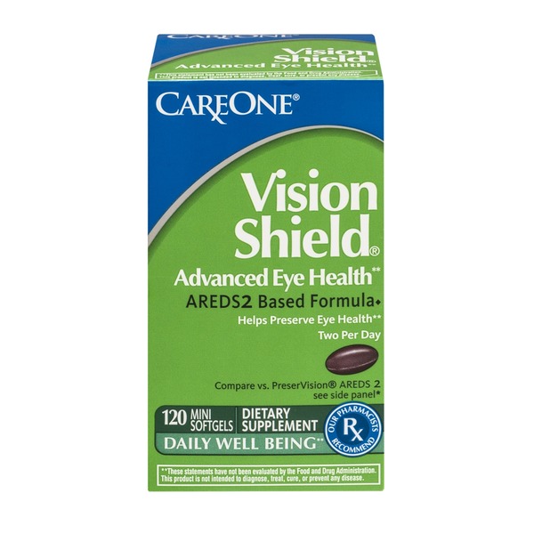 CareOne Vision Shield Advanced Eye Health Dietary Supplement Mini