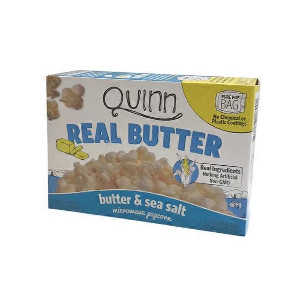 Quinn Real Butter & Sea Salt Microwave Popcorn (ct) Instacart