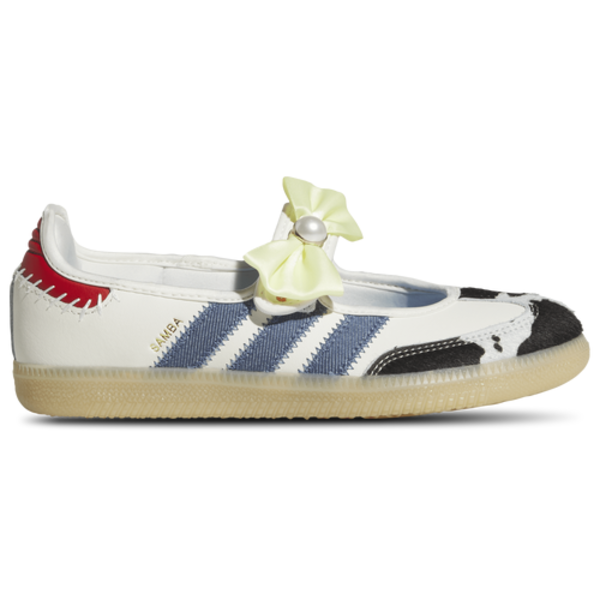 adidas Kids Originals Samba Jane - Girls' Grade School, Size 7 - Blue/Multi