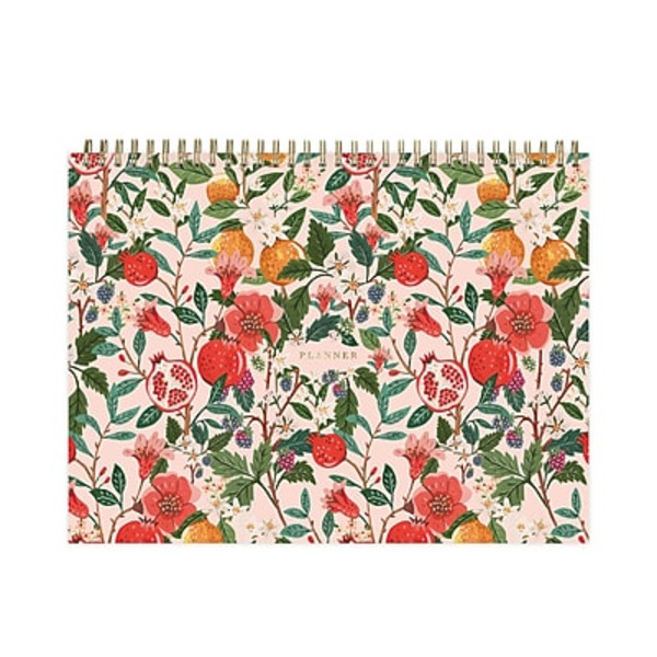 Blue Sky Pomegranate Blush Bespoke Letterpress Notepad, 9 x 12 in