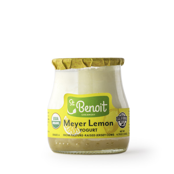 St. Benoit Creamery Meyer Lemon Yogurt, Organic, A2 Pasture Raised
