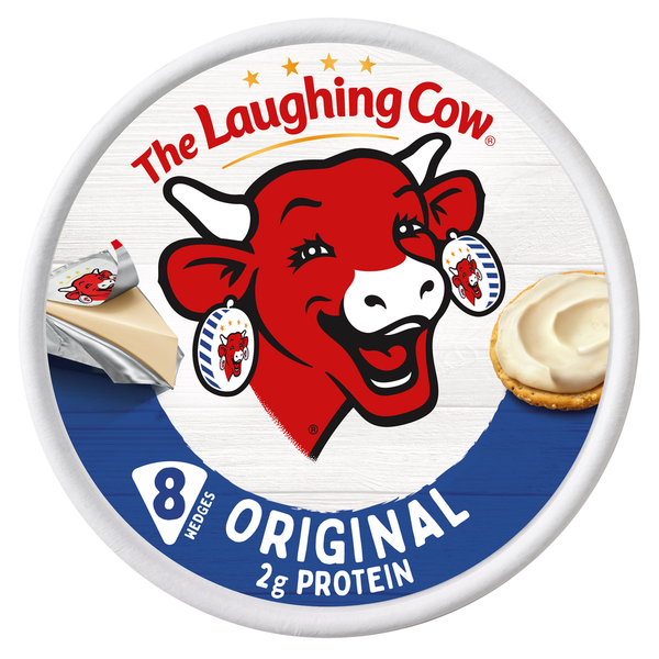 The Laughing Cow Creamy Original Spreadable Cheese Wedges, 5.4 oz Box (8 Count)