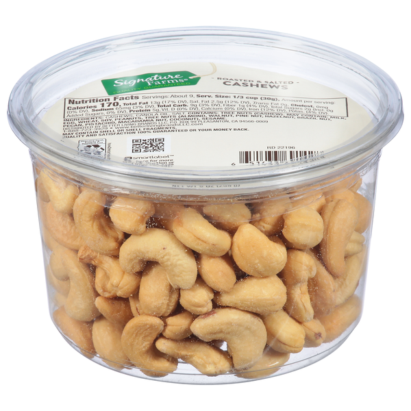 Signature Farms Cashews, Roasted & Salted