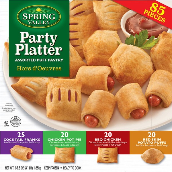 Spring Valley Vineyard Assorted Puff Pastry Hors D Oeuvres 85 Ct From
