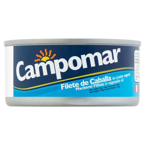 Campomar Nature Vegetable Oil Mackerel Fillets