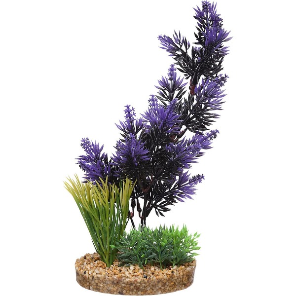 Petco Purple Black Pacifica Plant Plastic Aquarium Plant Each