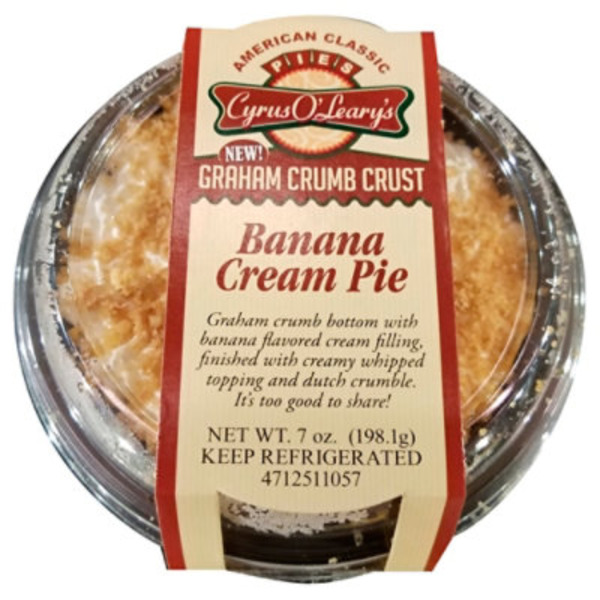 Cyrus O'leary's Pies Banana Cream Pie
