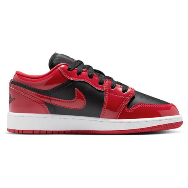 Nike Big Kids' Retro 1 Low SE Casual Shoes, Size 5.0 - Black/Varsity Red/White