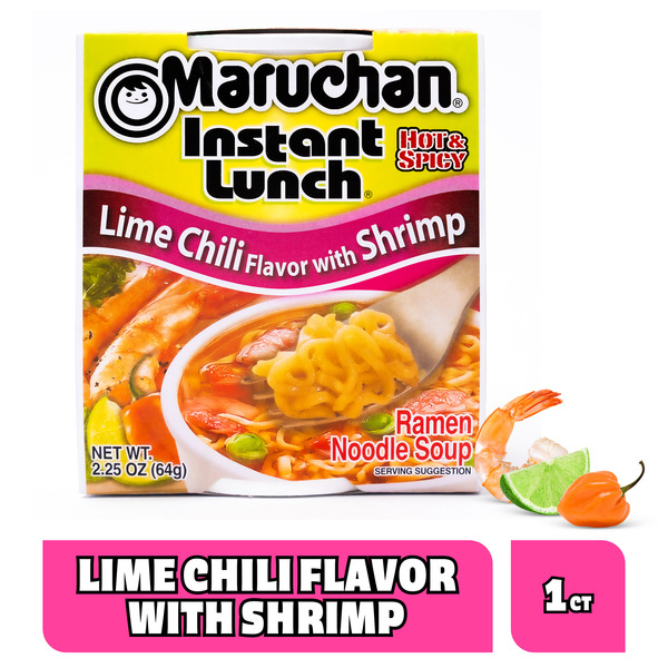 Maruchan Instant Lunch Ramen Noodles, Lime Chili Shrimp Same-Day