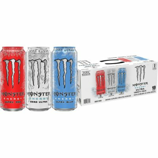 Monster Variety Pack Ultra Red/Zero Ultra/Ultra Blue Zero Sugar Energy  Drink Same-Day Delivery | Sam's Club