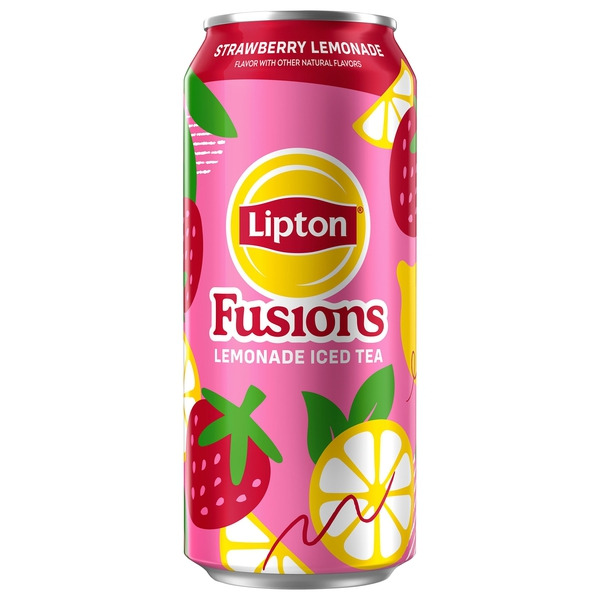 Lipton Fusions Iced Tea Strawberry Lemonade 16 Fl Oz Same-Day