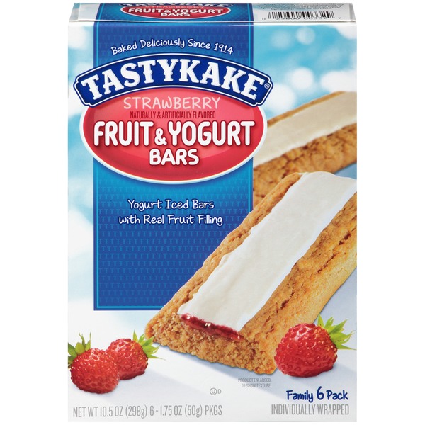 Tastykake Fruit & Yogurt Strawberry Breakfast Bars (1.75 oz) Instacart