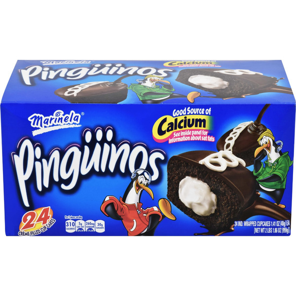 Marinela - Pinguinos Cr�me Filled Cup Cakes - 24 Ct